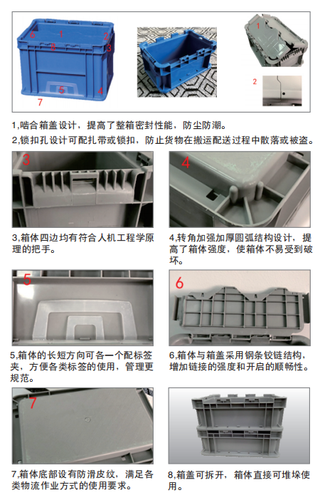 平(píng)底翻蓋周(zhōu)轉箱 平底(dǐ)翻蓋周(zhōu)轉箱