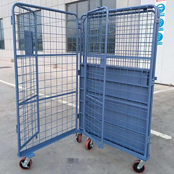 折疊式網格籠車